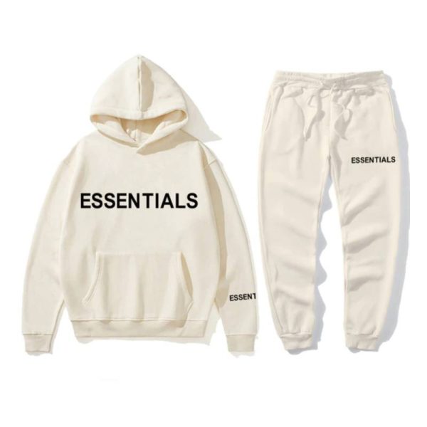 Essential Spring Hoodie Cream Tracksuit