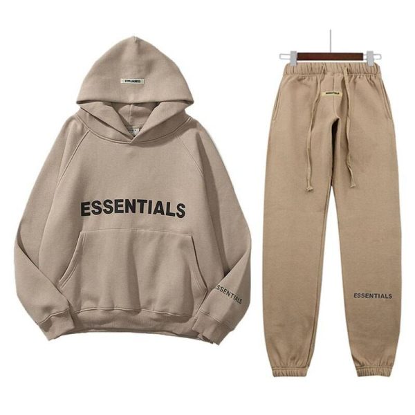 Fear Of God Essential Oversized Tracksuit Brown